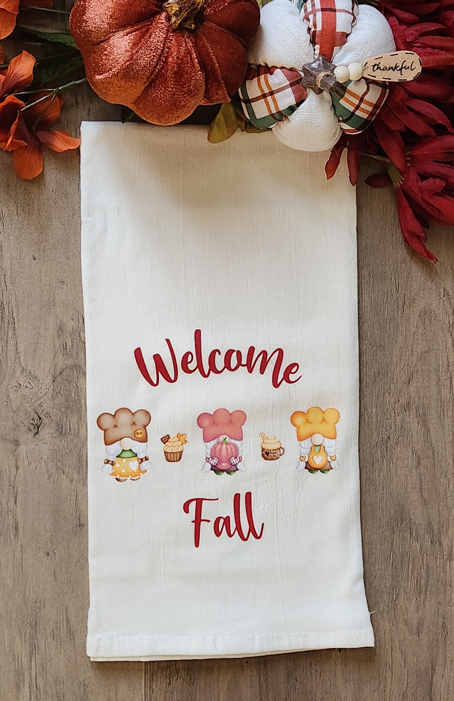 Welcome Fall Kitchen Towel