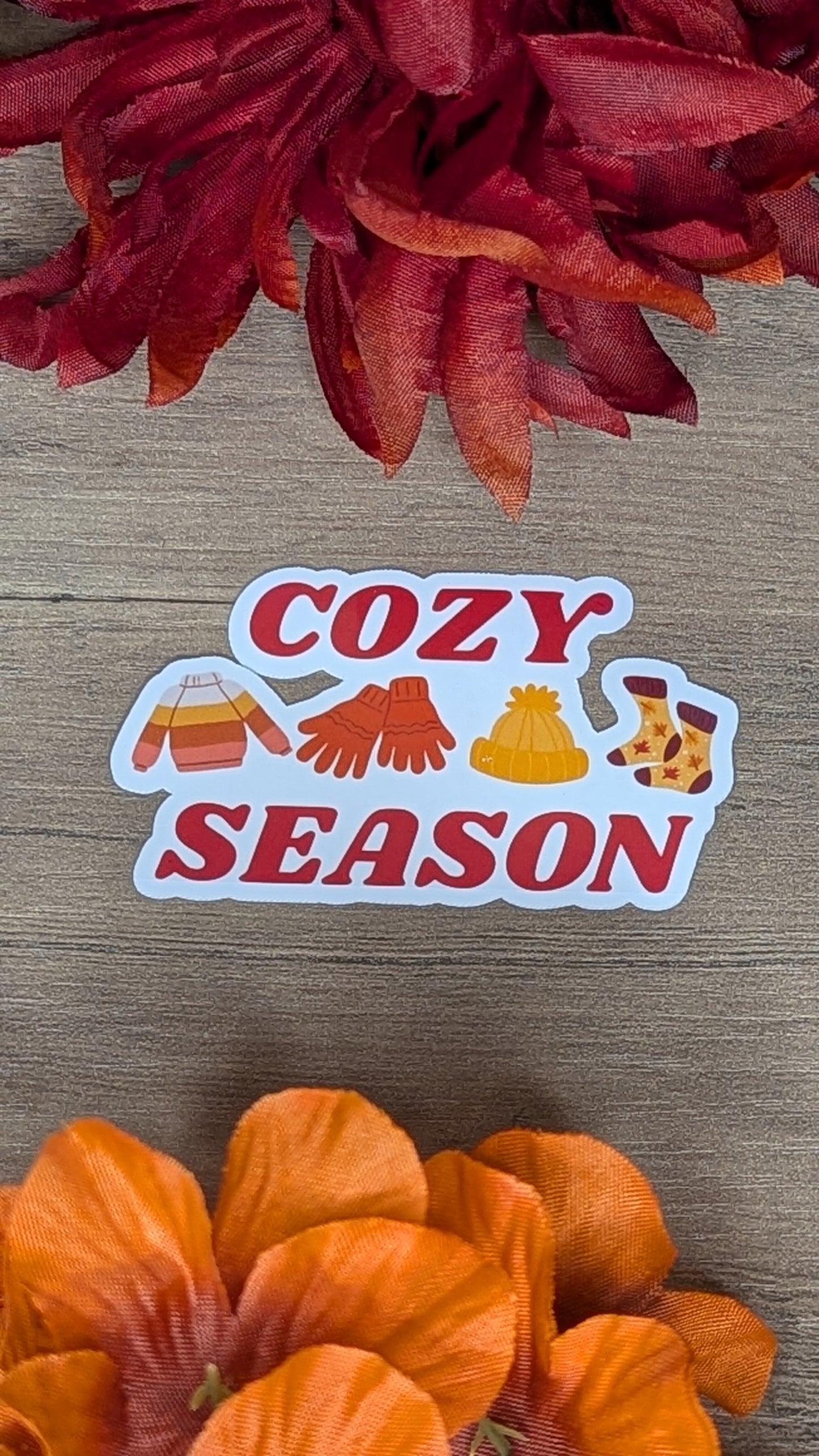 Cozy Season Vinyl Sticker