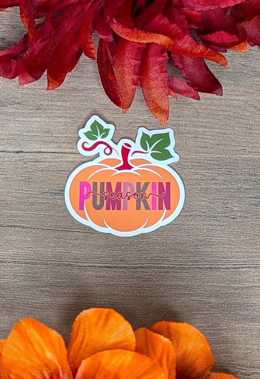 Pumpkin Season Vinyl Sticker