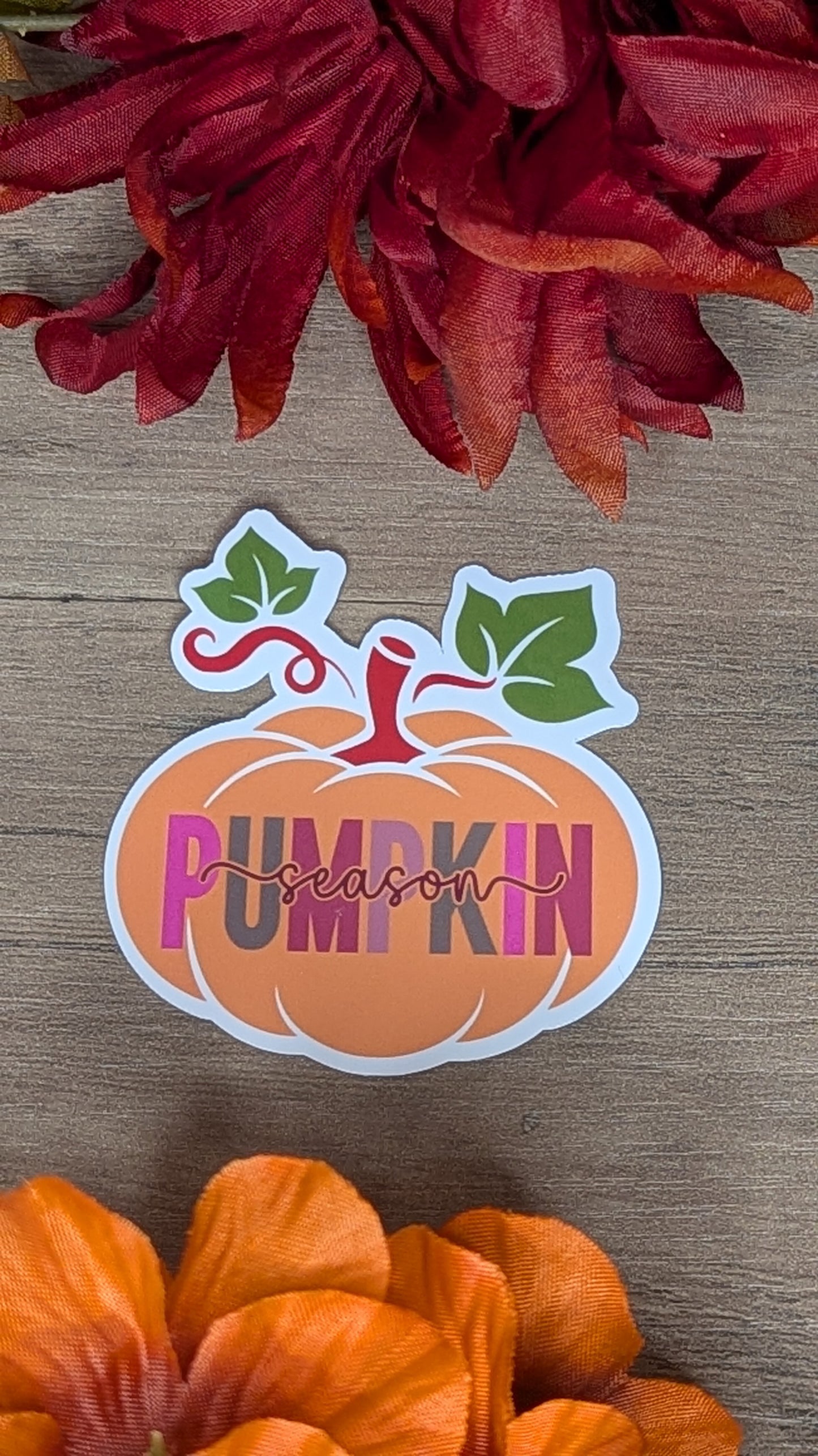 Pumpkin Season Vinyl Sticker