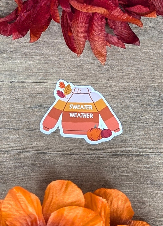 Sweater Weather Vinyl Sticker
