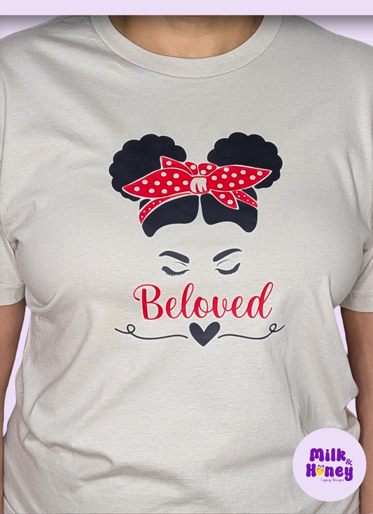 Beloved Messy Bun with Bandana T-Shirt