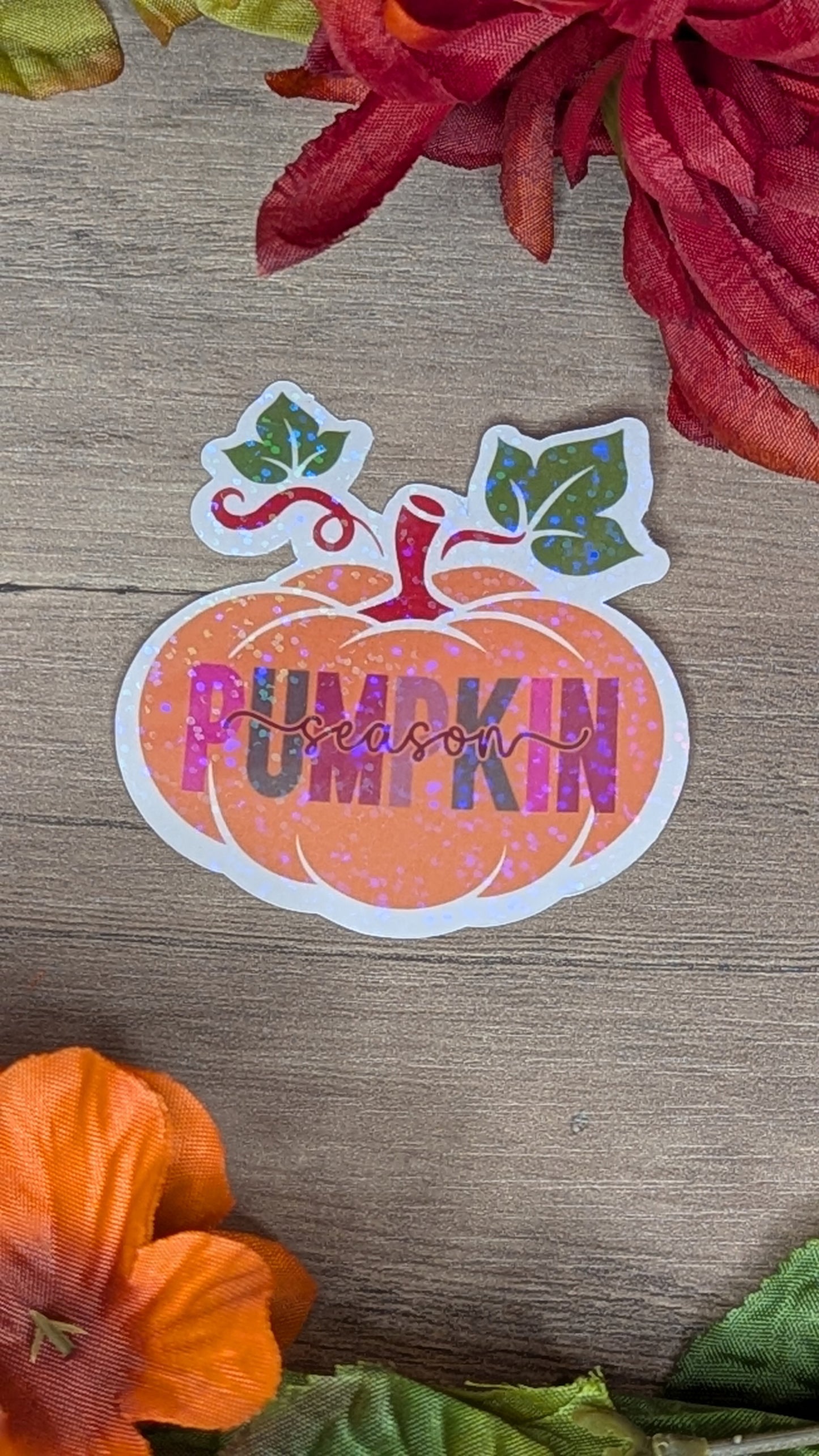 Pumpkin Season Vinyl Sticker